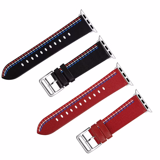 Новый дизайн, роскошный красочный сменный ремешок из натуральной кожи для Iwatch