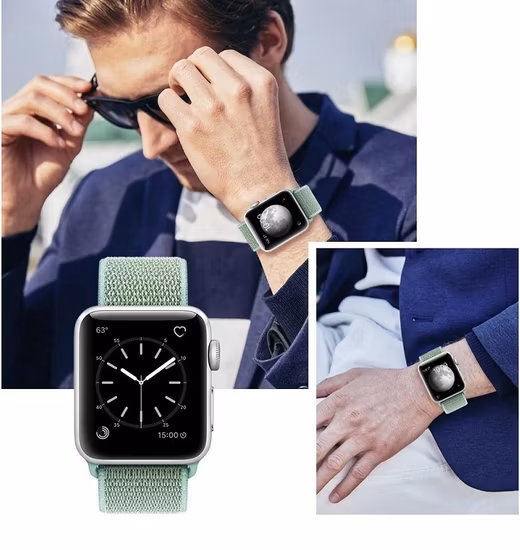 Спортивная петля из тканой ткани, нейлоновый браслет, ремешок для часов для Apple Watch