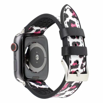 Заводская цена Новый дизайн с леопардовым узором Кожаные ремешки для часов 38 мм Ремешки для часов Apple